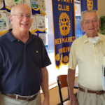 Michael Funk speaks to New Market Rotary