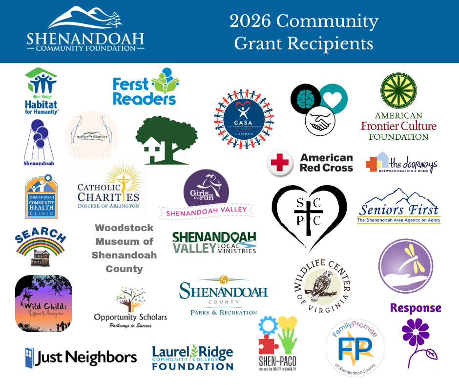 Shenandoah Community Foundation Awards 2026 Community Grants 